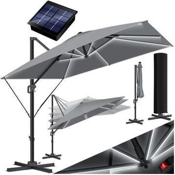 KESSER® Parasol Zwenkparasol SUN XL 300 x 300 cm incl. hoes, Verzenden, Nieuw