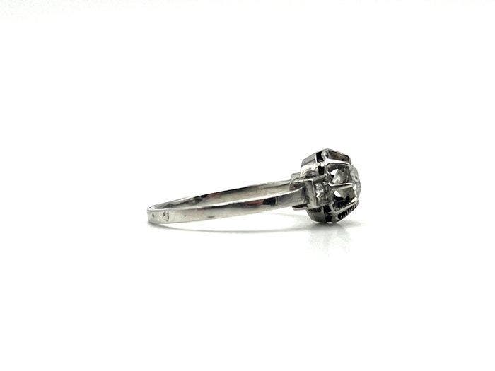 Zonder minimumprijs - Ring Platina - 0.32ct. tw. Diamant, Handtassen en Accessoires, Ringen