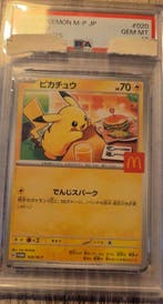 Pokémon - 1 Graded card - Pikachu #020 burgerchu Promo card,, Nieuw