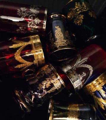 antica cristalleria italiana - Drinkset (8) - zeldzame en