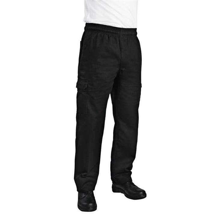 Chef Works unisex slim fit cargo broek zwart |100% katoen, Articles professionnels, Horeca | Équipement de cuisine, Envoi