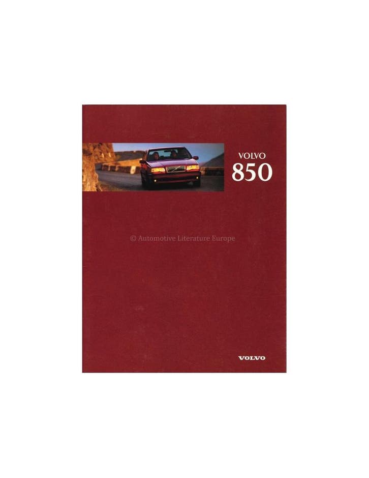 1996 VOLVO 850 BROCHURE NEDERLANDS, Boeken, Auto's | Folders en Tijdschriften, Ophalen of Verzenden