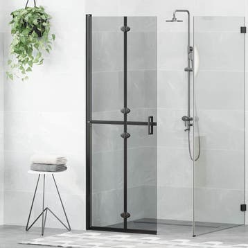 vidaXL Inloopdouche wand Zwart 70 x 6,5 x 190 cm, Verzenden, Nieuw