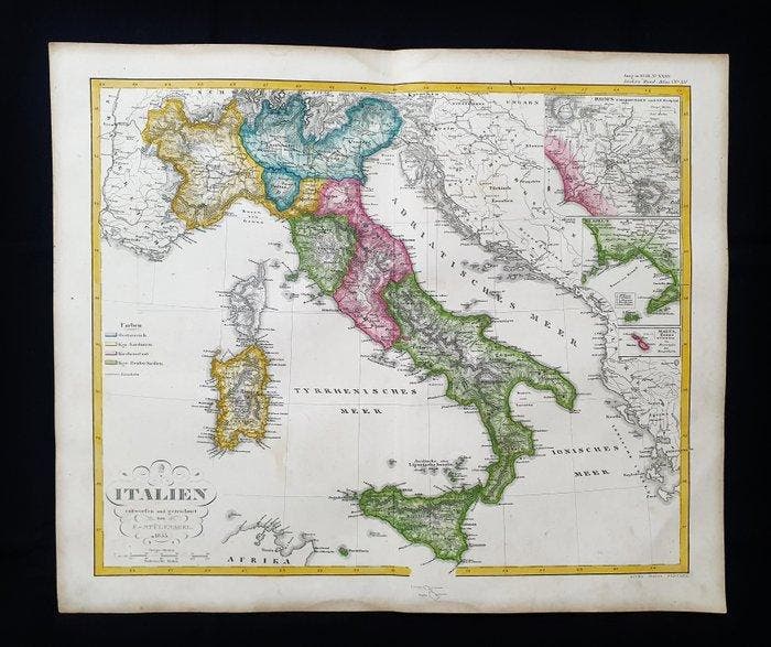 Europa - Italië / Sicilië / Sardinië / Lombardije / Molise;, Livres, Atlas & Cartes géographiques