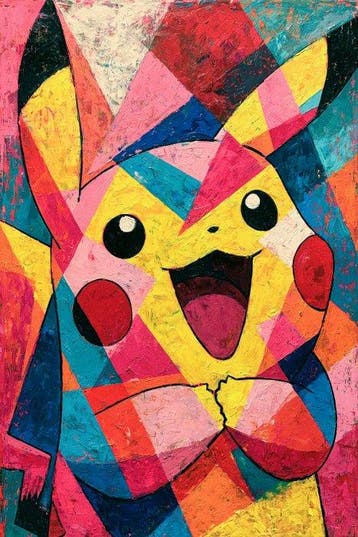 Iconica - The Happy Pikachu - unique 1/1 XXL (150 x 100 cm)