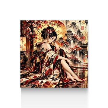NYX - Le Crépuscule des Fleurs Écarlates – Geisha sous la