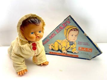 Toy Nomura - Blikken speelgoed - Big mechanical tin baby -, Antiek en Kunst