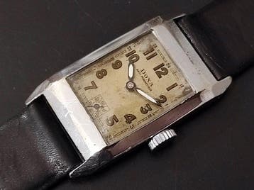 Doxa - Art Deco - Fixed lugs - anti dust cover - 1930s -