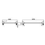 Verhogingsonderstel Saladiere 3 Deurs, Verzenden