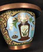 Kleine cache-pot - kloison-emaille - Japan - Late Edo