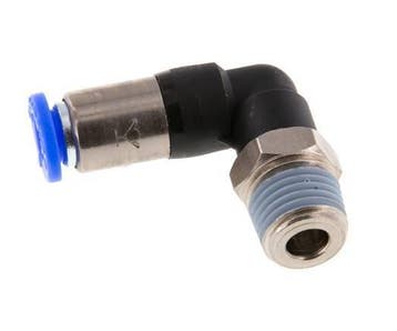 Raccord à Enfoncer 6mm & R1/4 Mâle Coude Autobloquant en, Verzenden
