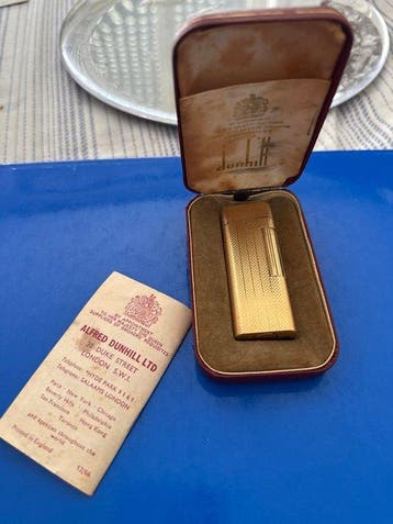 Dunhill - Rollagas - Zakaansteker - Verguld, Nieuw