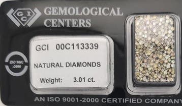 Sans prix de réserve - 229 pcs Diamant (Couleur naturelle) -, Bijoux, Sacs & Beauté, Pierres précieuses
