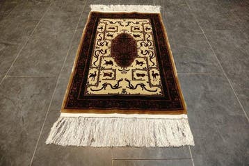 Soie chinoise - Tapis - 92 cm - 62 cm, Nieuw