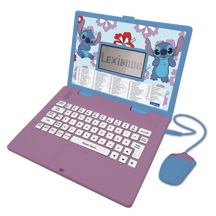 Stitch bilingual talking educational laptop – 124 activities, Kinderen en Baby's, Speelgoed | Overig, Nieuw, Verzenden