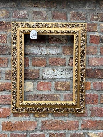 Lijst - 200. Oude goud vergulde schilderijlijst. Voor