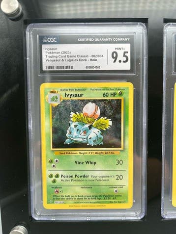 Pokémon - 3 Graded card - Ivysaur, Wartortle, Charmeleon -, Nieuw