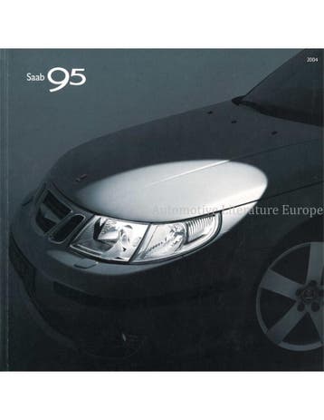 2004 SAAB 9-5 BROCHURE ENGELS, Nieuw