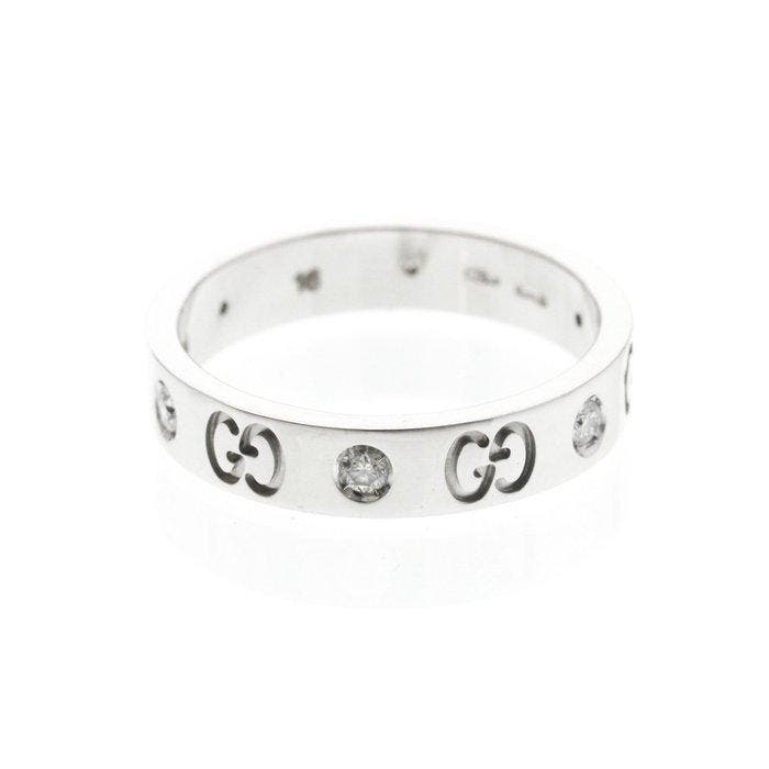Gucci - Ring - 18 karaat Witgoud, Bijoux, Sacs & Beauté, Bagues