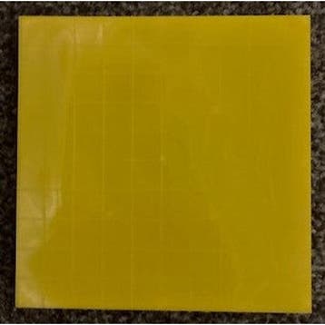MAB 10 x 10 Plankje geel kunststof, Verzenden, Nieuw