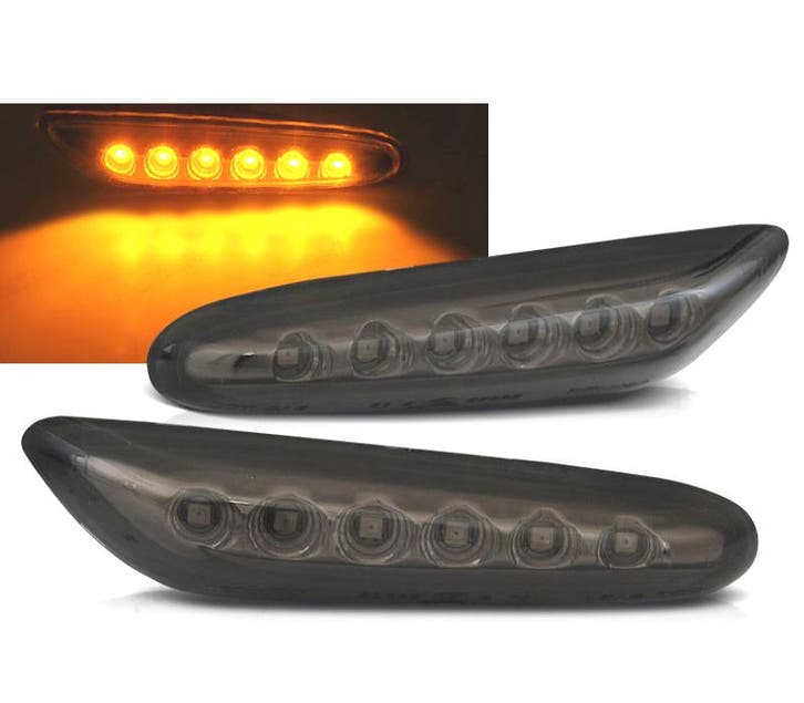 Clignotants Latéraux Pour Bmw E46 01-05 Led Fumé, Auto-onderdelen, Verlichting, Verzenden