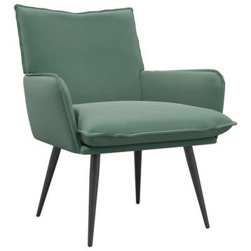 vidaXL Fauteuil Zeegroen fluweel, Verzenden, Nieuw