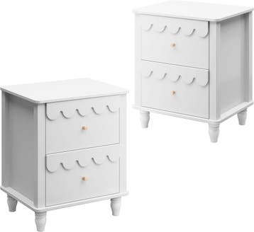 Nachtkastje set van 2 - Bijzettafel - Opbergkastje - 50x40x6, Verzenden