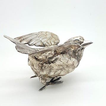 Neresheimer, Hanau - Miniatuur figuur - Vogel - .835 zilver