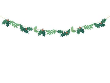 Kerst Slinger Hulst 1,5m, Verzenden, Nieuw