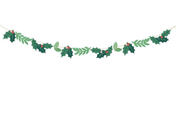 Kerst Slinger Hulst 1,5m, Hobby en Vrije tijd, Feestartikelen, Nieuw, Verzenden