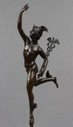 After Giambologna - sculptuur, Mercury - 2,5 kg - 45 cm -