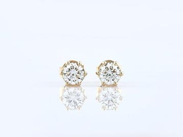 Boucles doreilles - 14 carats Or jaune - 1.02ct. tw., Nieuw