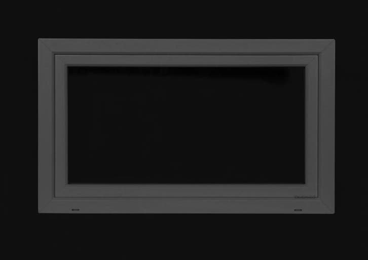 PVC kiep b100xh60 cm Antraciet, Doe-het-zelf en Bouw, Glas en Ramen, Dubbelglas, Nieuw, Gevelraam of Ruit, Minder dan 80 cm, 80 tot 120 cm