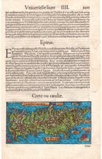 Griekenland - Eiland van Kreta; Sebastian Munster, 1556 -, Boeken, Nieuw