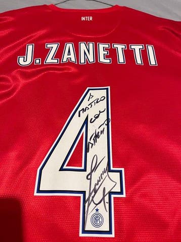 Inter - J. Zanetti - Voetbalshirt, Nieuw