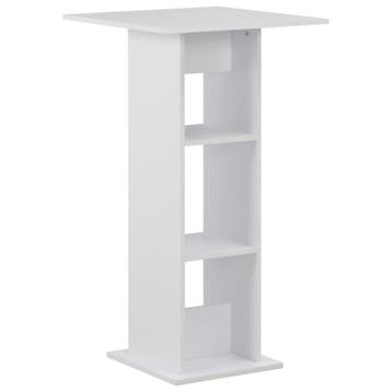 vidaXL Bartafel 60x60x110 cm wit, Verzenden, Nieuw