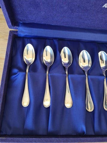 Koffielepel (12) - .800 zilver, Antiek en Kunst