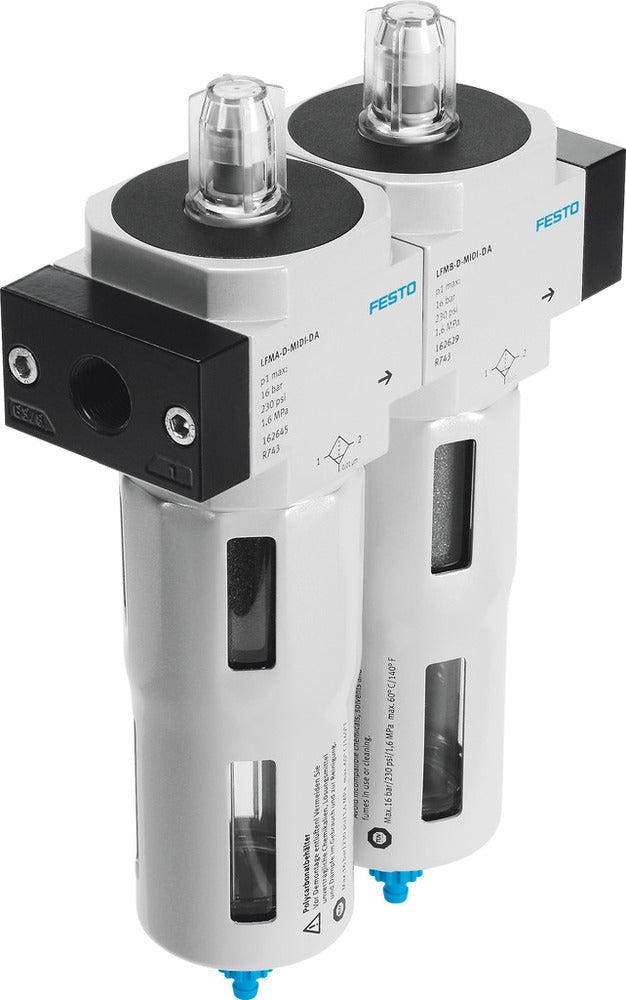 Festo Combinaison De Filtre Fin 1-16bar 0.01µm Midi - 532868, Doe-het-zelf en Bouw, Ventilatie en Afzuiging, Verzenden