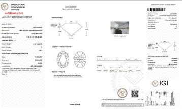 Zonder minimumprijs - Ketting met hanger - 14 karaat Witgoud