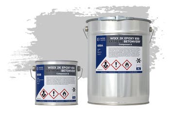 Wixx 2K Epoxy 650 Extreme Betoncoating RAL 7047 | Telegrijs, Doe-het-zelf en Bouw, Verzenden, Nieuw