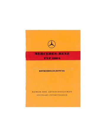 1957 MERCEDES BENZ TYP 220 S INSTRUCTIEBOEKJE DUITS, Ophalen of Verzenden