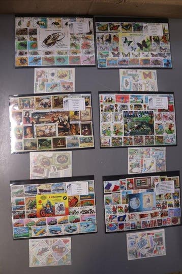 Monde 1980/1995 - Collection de 20 ensembles de 100 timbres