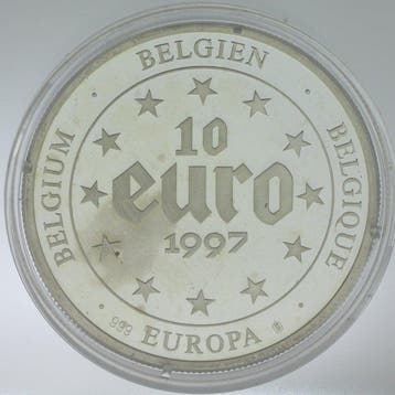 Belgique. Médaille 10 Euro Europa Argent PROOF, 1997 (Sans