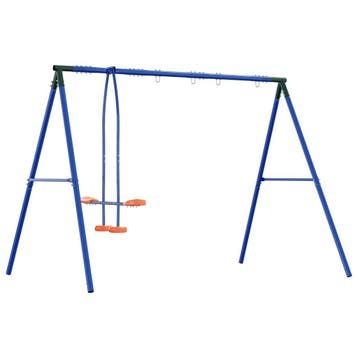 vidaXL Buiten schommelframe met glijder voor tot 4 kinderen, Kinderen en Baby's, Speelgoed | Buiten | Speeltoestellen, Verzenden