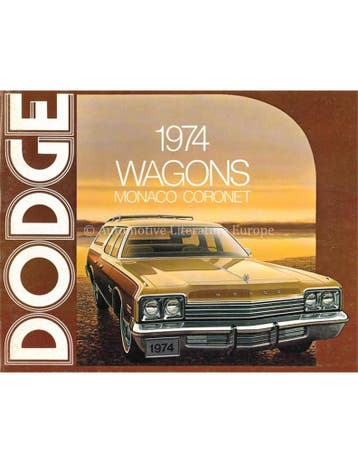 1974 DODGE WAGONS BROCHURE ENGELS, Ophalen of Verzenden, Nieuw