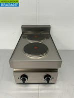 Plaque de cuisson électrique 2 feux en acier inoxydable, Verzenden