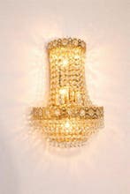 Wandkandelaar - Franse wandlamp met tranenwaterval -