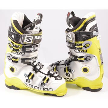 40,5 41 skischoenen SALOMON X PRO 110, WHITE/yellow, ENERGYZ, Sport en Fitness, Verzenden, Gebruikt, Salomon