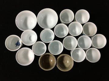 Japanese - Beeld, Lot of 20 Vintage Japanese Sake Cups
