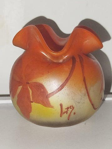 François-Théodore Legras (1839-1916) - vase à col polylobé